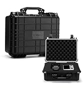 CASOMAN Water-proof Box, with Cush- Proof Sponge, IP67 Water Proof Grade, Large Waterproof Hard C...