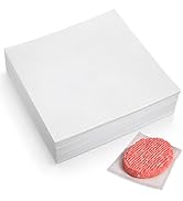 300Pcs Burger Patty Paper, AIMEIKI 7x7 Inch Parchment Paper Squares for Burger Press, Unbleached ...