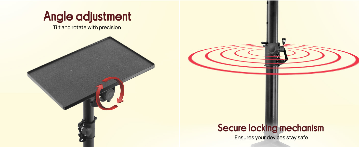 stand projector screen bag portable music computer desk mic adjustable book