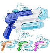 Water Gun, WOLKEK Water Guns for Kids, 4 Pack Long Range High Capacity for Water, Swimming Pool B...