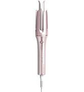 SHEGLAM Pink Curling Iron Automatic Gift for Woman (Pink, 1.25 inch) Cupid's Charm One-Touch Inst...