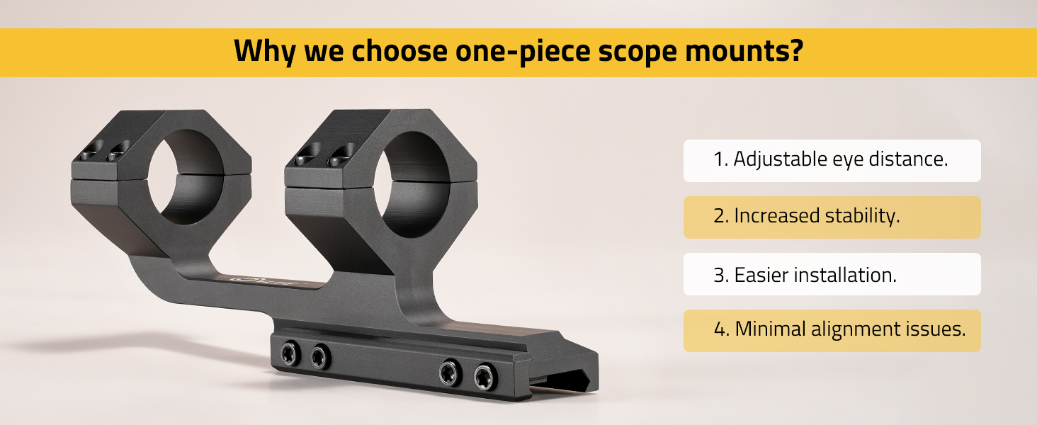 1 piece scope mount 1 inch