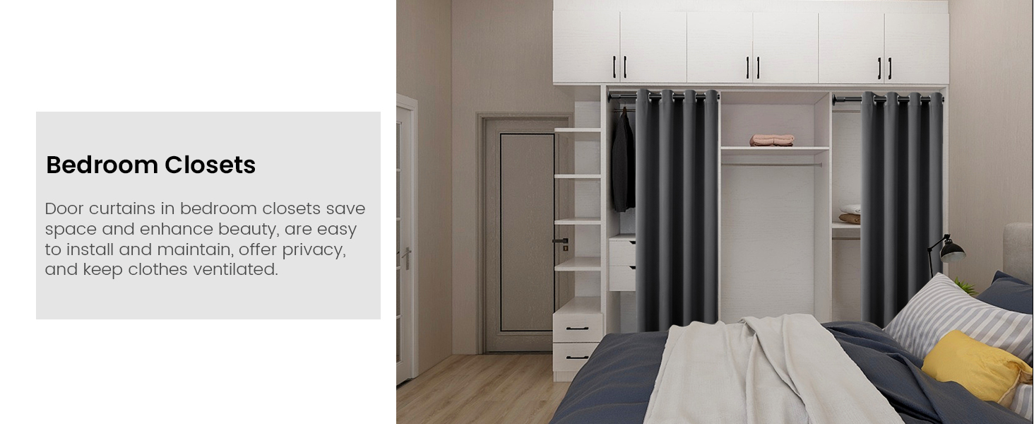 Bedroom Closets curtains
