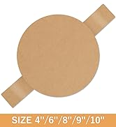 Numola 8 inch Round Parchment Paper with Handles, Sourdough Bread Sling, Nonstick Baking Paper fo...