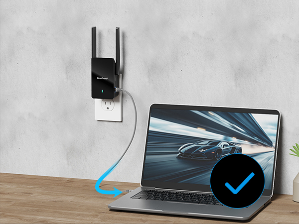 Relocate WiFi to Ethernet Adapter and Connect a Wired Device with an Ethernet Cable