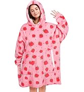 Wearable Blanket Gifts for Women Men Kids Oversized Fluffy Hoodie Cozy Hideout Hoodie Sweatshirt ...