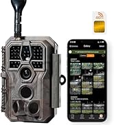 GardePro X50S Cellular Trail Camera, Auto-Connects to Verizon, AT&amp;T and T-Mobile, No-Glow IR, Ful...