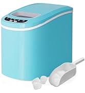 ARLIME Electric Portable Compact Ice Maker, 26 LBS/24H Ice Maker Machine with Ice Scoop & Easy Op...