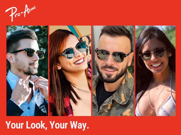 Pro Acme Semi-Rimless Polarized Sunglasses