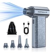 Novyllis Cordless Compressed Air Duster, 150000RPM Super Power Electric Air Duster, 3-Gear Adjust...