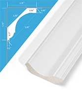 Art3d Ceiling Crown Molding Trim 10-Pack, High Impact Polystyrene Decorative Ceiling Moulding - I...