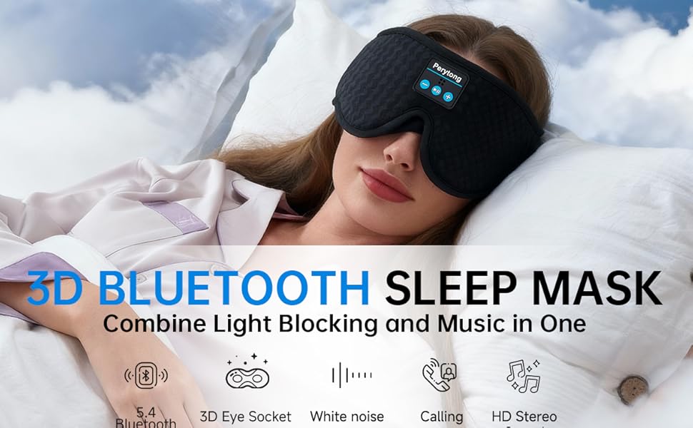sleep mask with Bluetooth headphones, Bluetooth sleep mask, sleep headphones