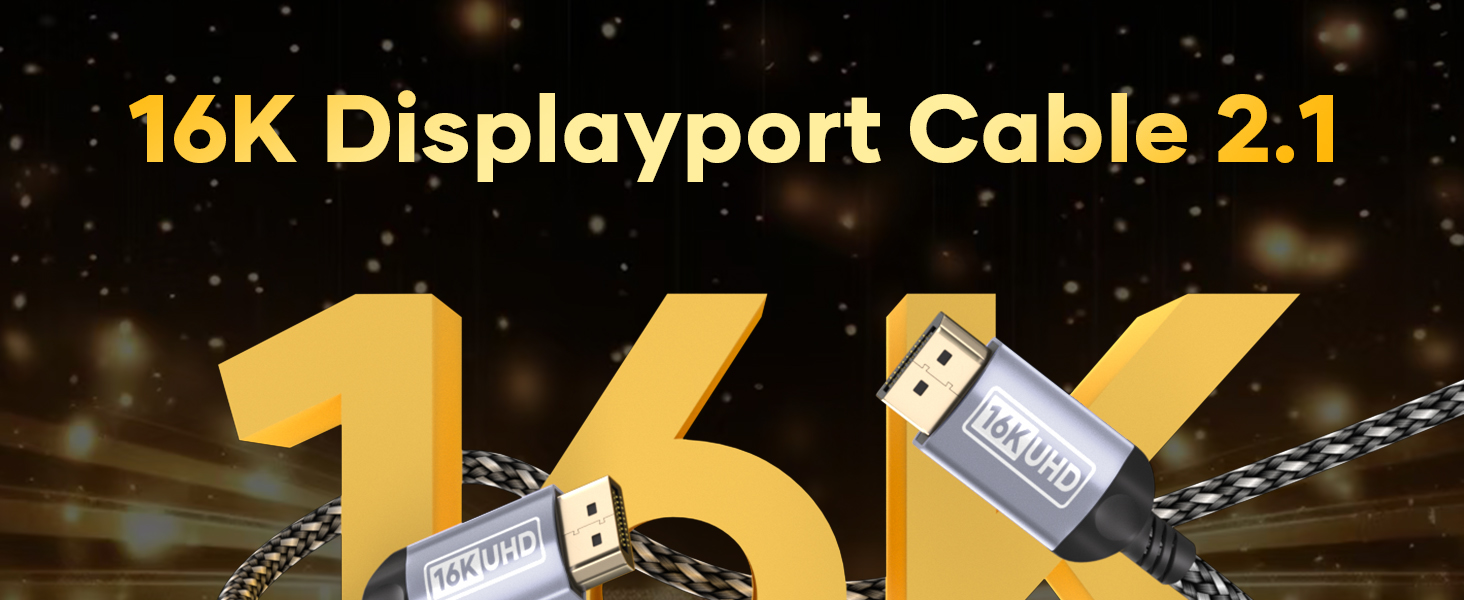 16K Displayport Cable.2.1