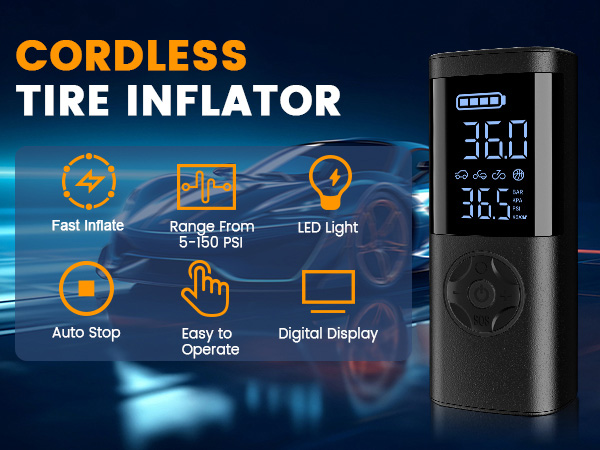 tire inflator portable air compressor