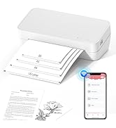 Ponek WiFi Thermal Printer - S821 Wireless Printers for Home Use, Inkless Portable Printer Suppor...