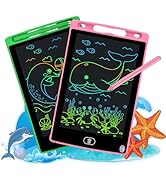 2 Pack LCD Writing Tablet for Kids PYTTUR 8.5 Inch Toddler Drawing Pad Reusable &amp; Erasable Electr...