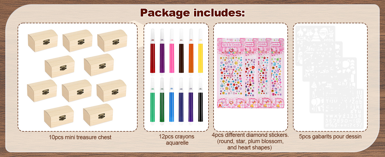 wooden boxes for crafts
