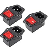 EC Buying 3Pcs AC-14-F16A Switch Power Socket 10A Fuse Three in One Switch Power Socket with KCD4...
