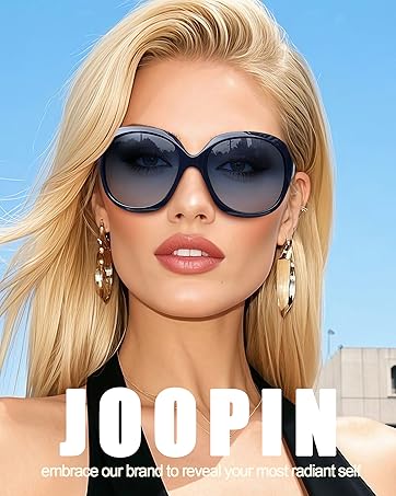 Joopin Vintage Oversized White Sunglasses for Women