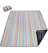 PY SUPER MODE Picnic Blankets Extra Large, Waterproof Foldable Outdoor Beach Blanket Oversized 83...