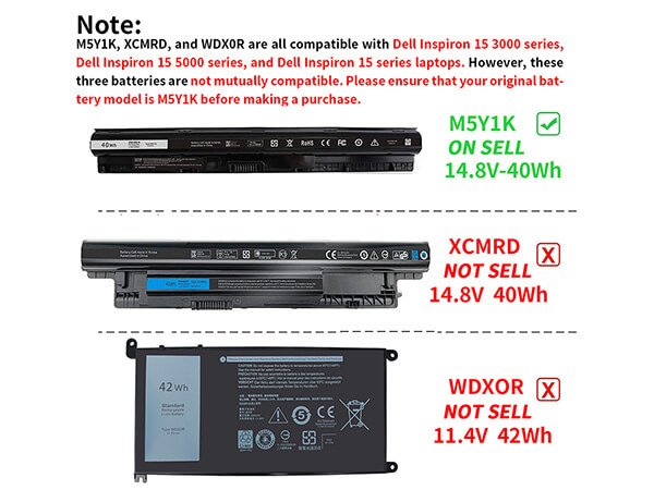 m5y1k 14.8v 40wh dell battery