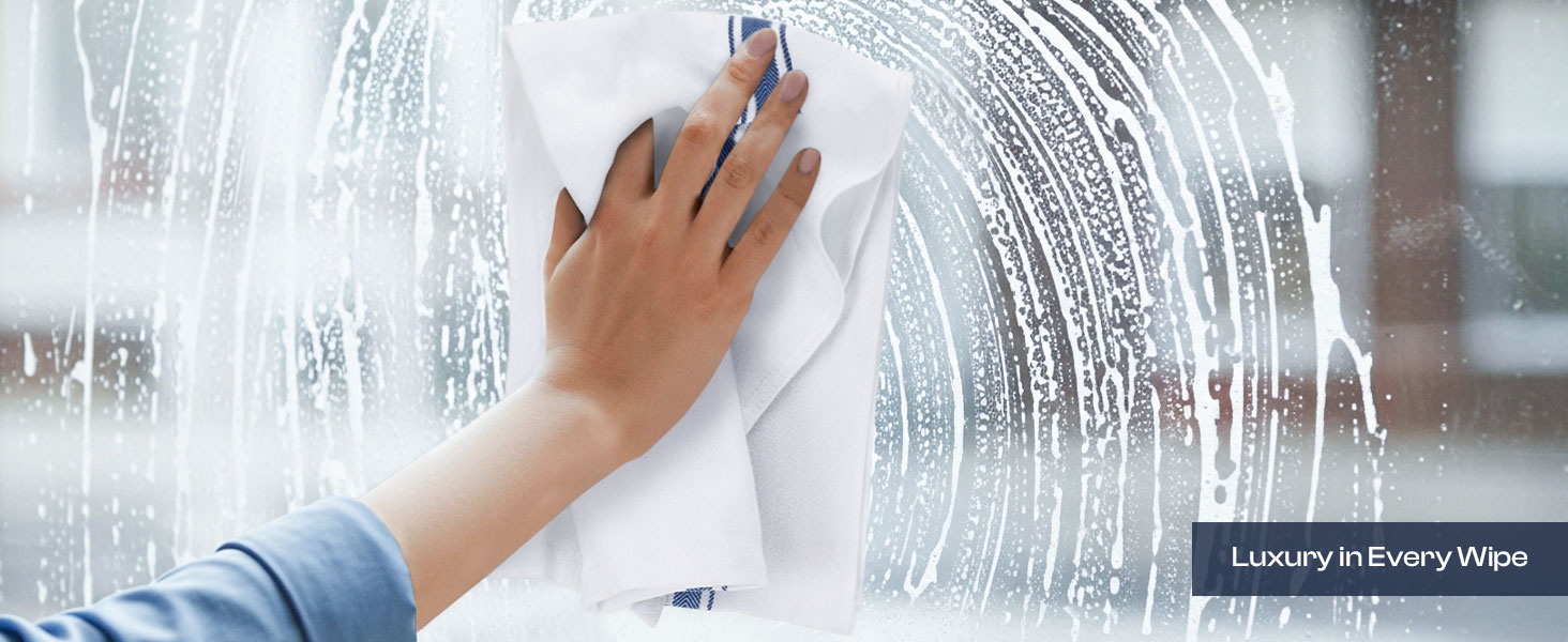 reusable kitchen dish towels for kitchen drying window glass cleaning