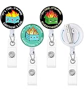 Gctriki 3 Pieces Dumpster on Fire Badge Reel Retractable with Alligator Clip, Funny Retractable I...