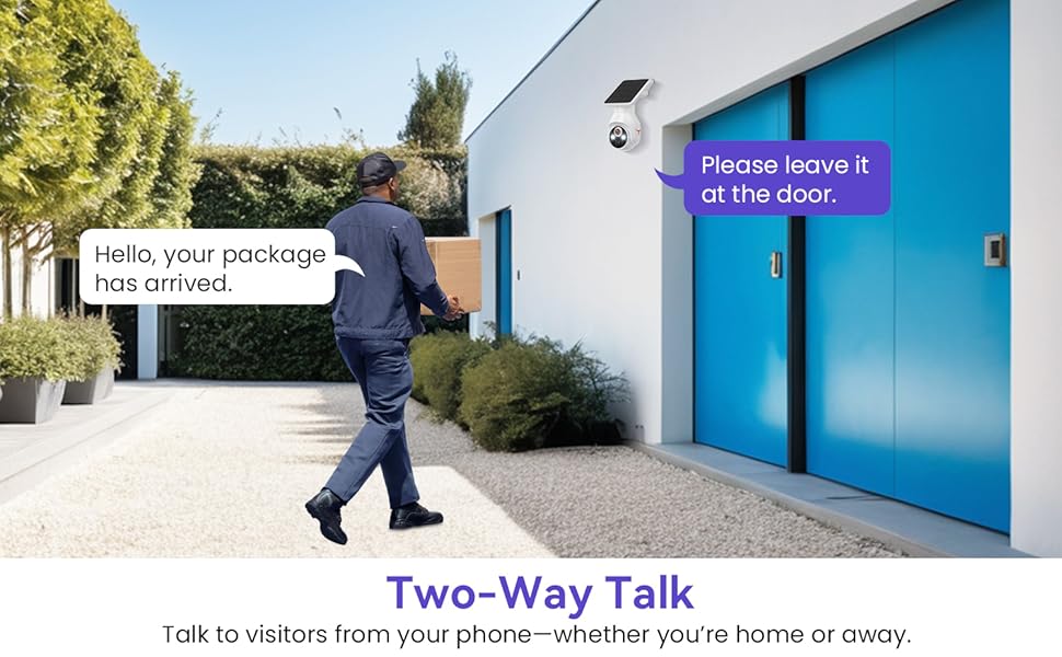 security camera outdoor 2 way talk