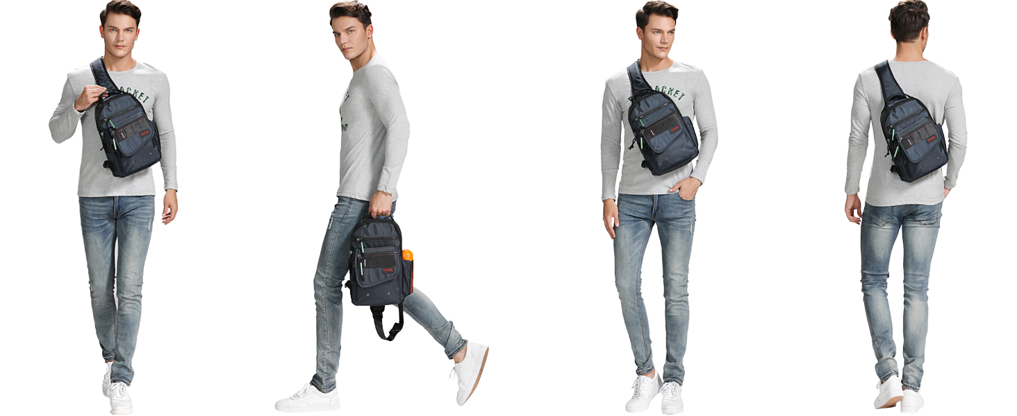 sling backpack men