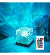 Northern Lights Ocean Wave Projector Light,16 Colors Gradual Rotating Water Cube Lamp,Underwater ...