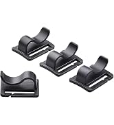 ZGLUZP 4 pcs Black Water Bladder Tube Clips,Universal for Hydration Pack Water Bladder Bag Bevera...