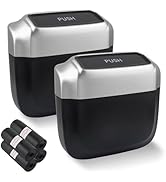 IHOTDER 2PCS Car Trash Can with Lid + 60PCS Garbage Bag,Mini Trash Can Car Interior Accessories w...