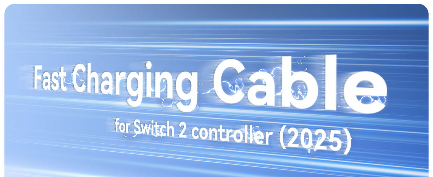 10FT Magnetic Charger Cable for Switch 2 Joy-con