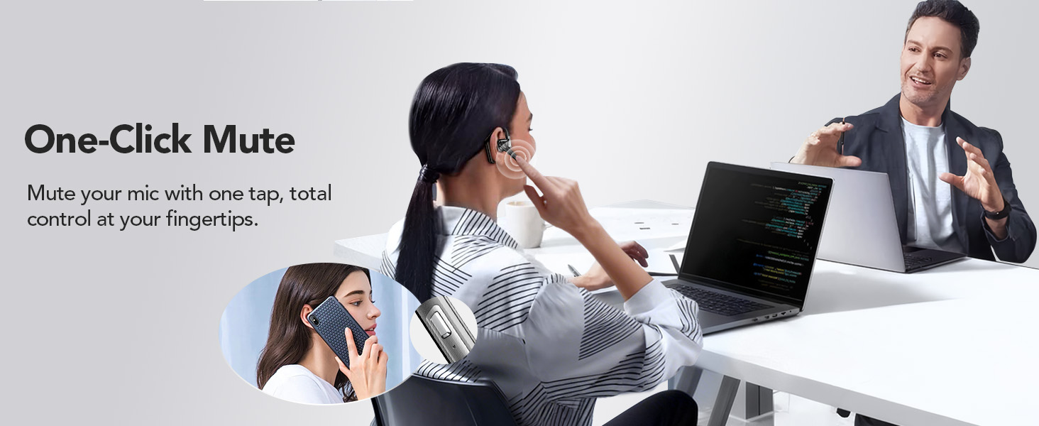 One-Click Mute mute your mic with one tap, total control at your fingertips