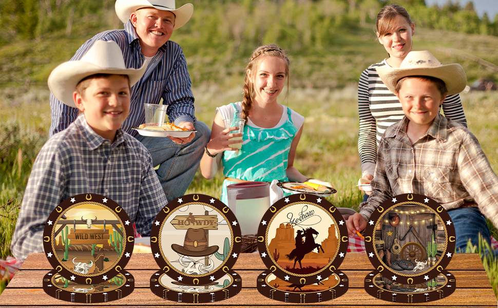 Yeehaw Western Baby Shower Favors, Wild West Theme Tableware