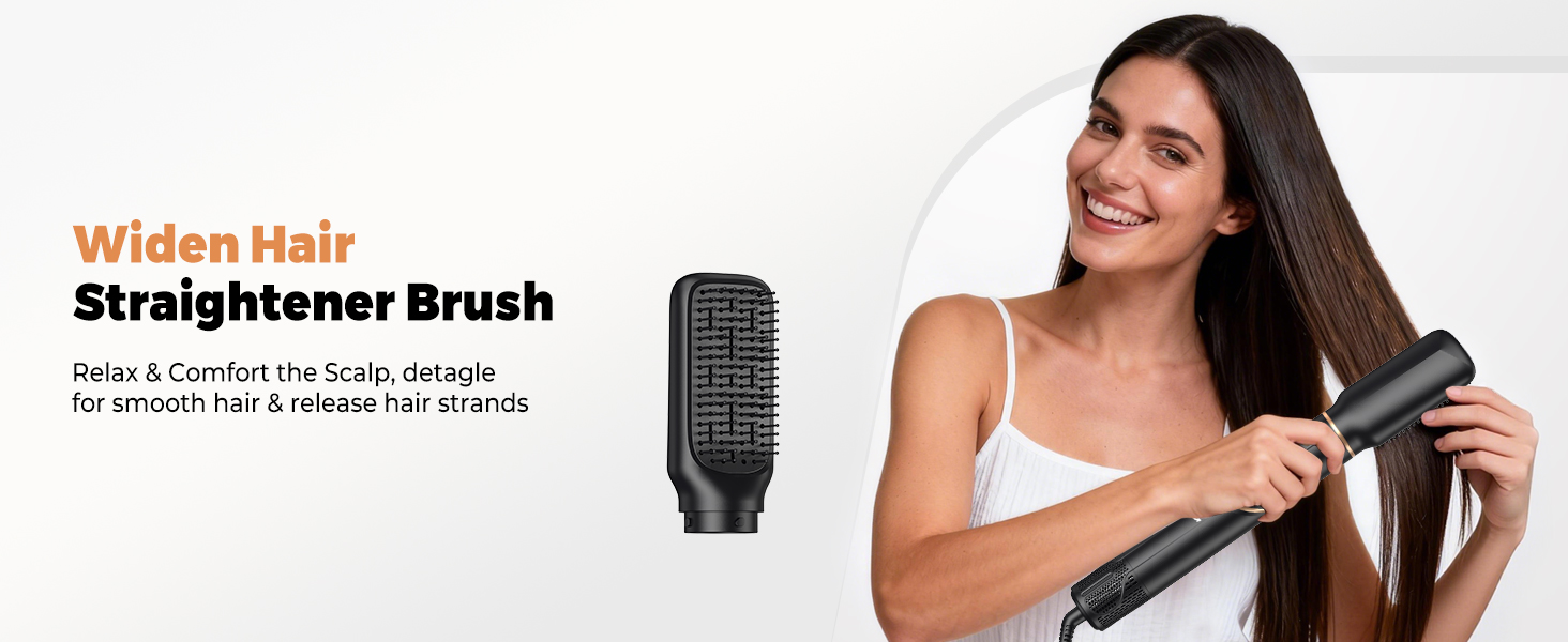 hair straightener brush