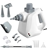 Kiss the Water Handheld Steam Cleaner, Pressurized Furniture Steamer for Cleaning with 11 PCS Acc...