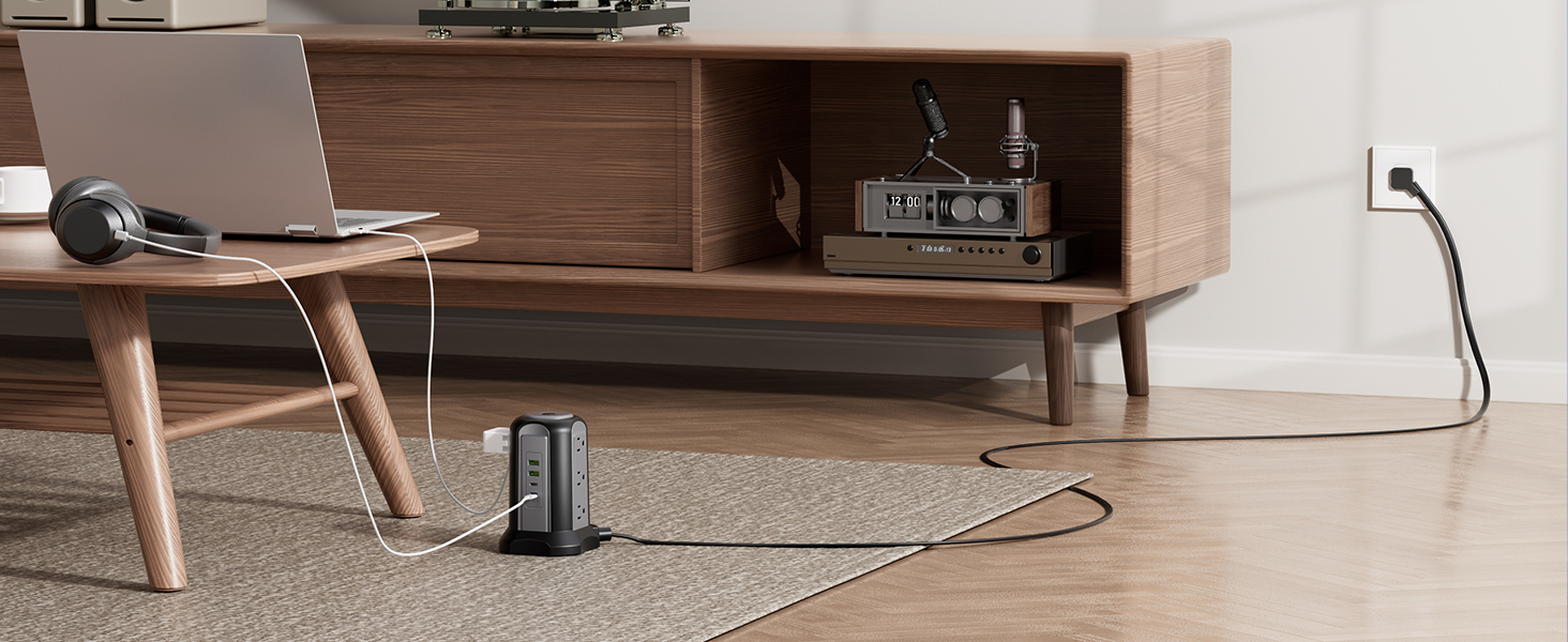 10ft flat plug extension cord