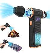 Compressed Air Duster, 130000RPM Rechargeable Cordless Electric Air Duster, 4-Gear Adjustable Dus...