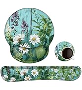 Lauspuck Keyboard Wrist Rest, Ergonomic Mouse Pad Wrist Support, Memory Foam Wrist Rest, Anti-Sli...