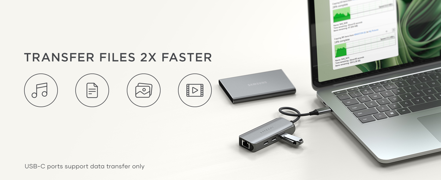 4-in-1 USB-C Hub with 2.5 Gigabit Ethernet