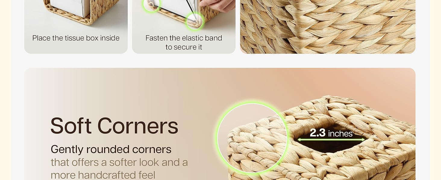 wicker tissue box
