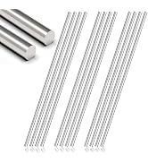 12Pcs 3/16 x 12in 304 Stainless Steel Round Rod, Metal Shaft, Stainless Steel Smooth Rods for Ind...