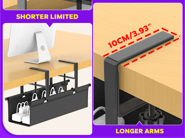 Under Desk Cable Management Tray