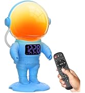 Astronaut Sunrise Alarm Clock for Kids, White Noise Sound Machine with 30 Soothing Sounds, 22 Dim...