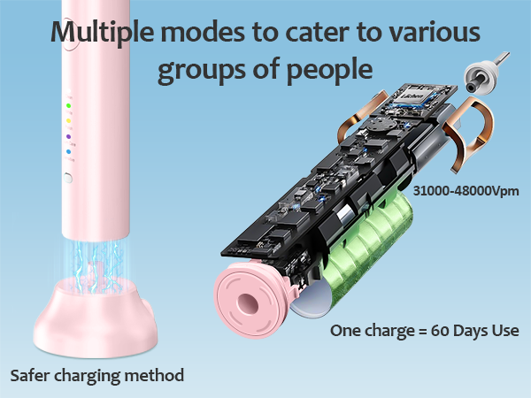 Lächen Electric Toothbrush for Adults – Sonic Rechargeable