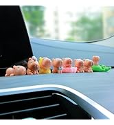 YGMONER 13Pcs Mini Capybara Figurine Car Dashboard Decorations Cute Car Interior Decor Accessorie...