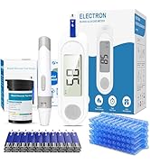 Blood Glucose Monitor Kit, High Accuracy Blood Sugar Test Kit with 50 Test Strips &amp; 50 Lancets, P...