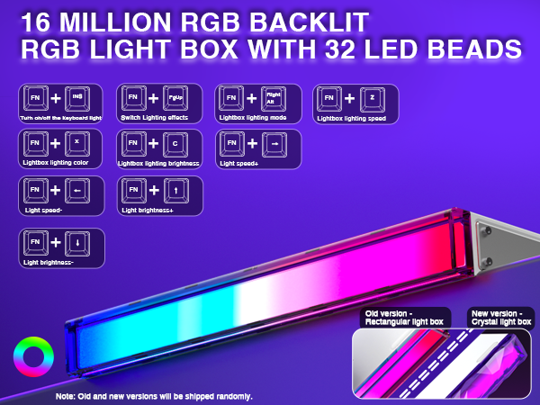 rgb backlit light up keyboard
