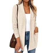 LILLUSORY Cardigan for Women Lightweight Cardigans Fall Fashion Outfits | Open Front Long Cardiga...